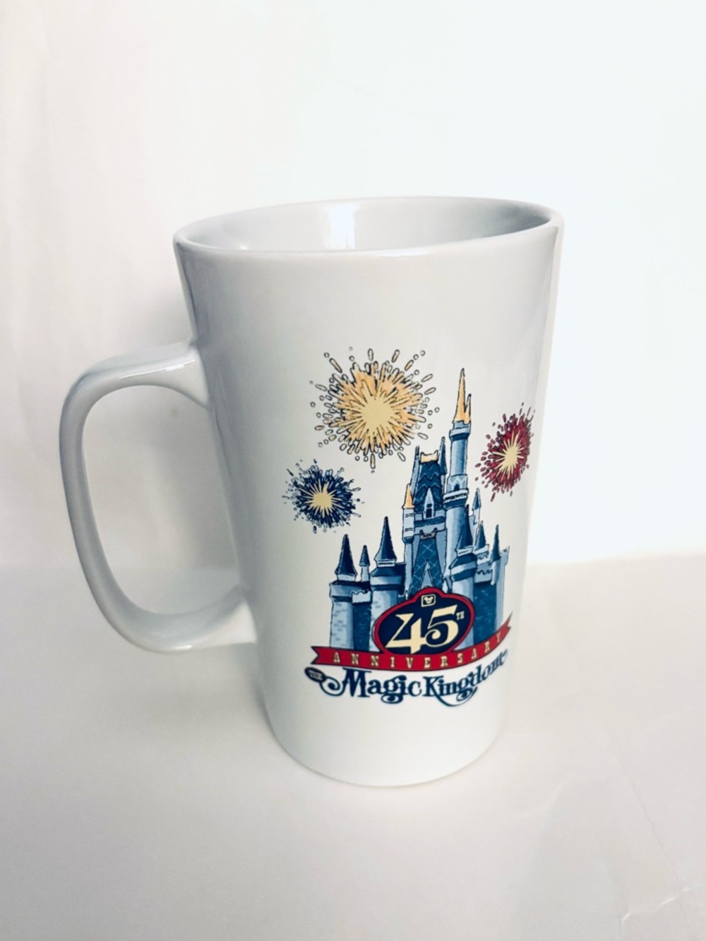Starbucks Disney Magic Kingdom 45th Anniversary White 16 ozs Mug